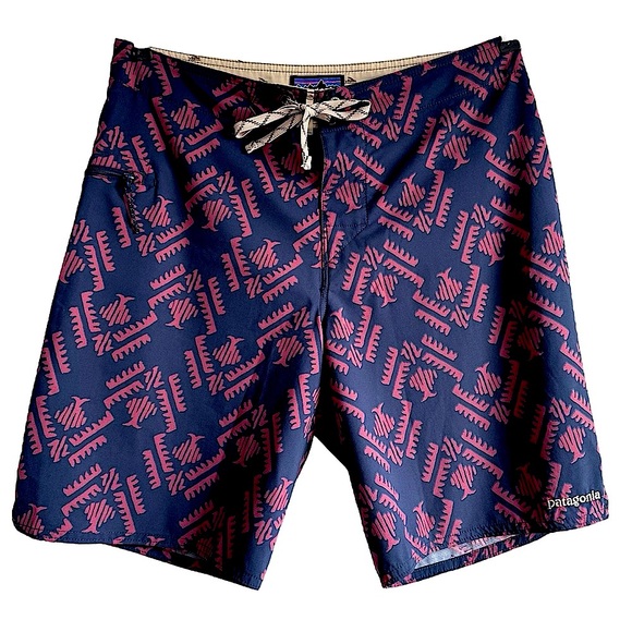 Patagonia Men's Stretch Planing Boardshorts 86611 Riverbird Navy 31 Swim Shorts - Picture 1 of 12